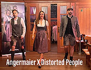 Angermaier X Distorted People - Das Geheimnis ist gelüftet.  Angermaier und Distorted People stellten am 18.08.2022 im Sendlinger Augustiner Ihre 3. gemeinsame Kollektion vor (©Fopto. Martin Schmitz)
